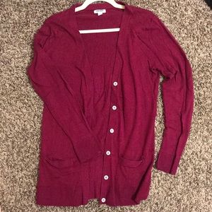 Cranberry cardigan